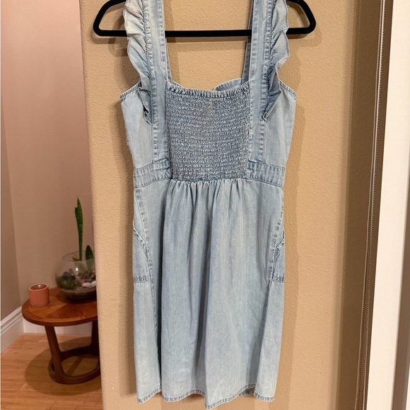 Japna Light Blue Cotton Dress - Picture 2 of 3